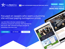 Tablet Screenshot of lawfirmsites.com